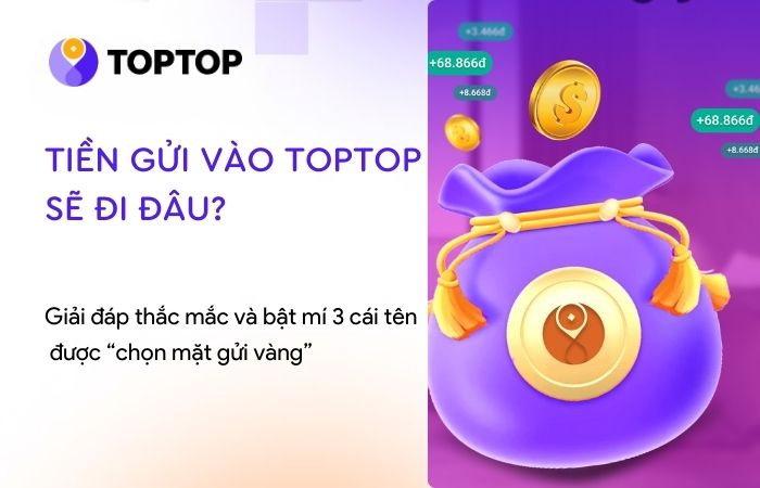 Tiền gửi vào TopTop sẽ đi đâu? Top 3 cái tên khiến bạn bất ngờ