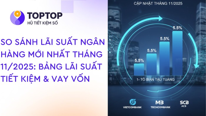 So Sánh Lãi Suất Ngân Hàng Mới Nhất Tháng 11/2025: Bảng Lãi Suất Tiết Kiệm & Vay Vốn